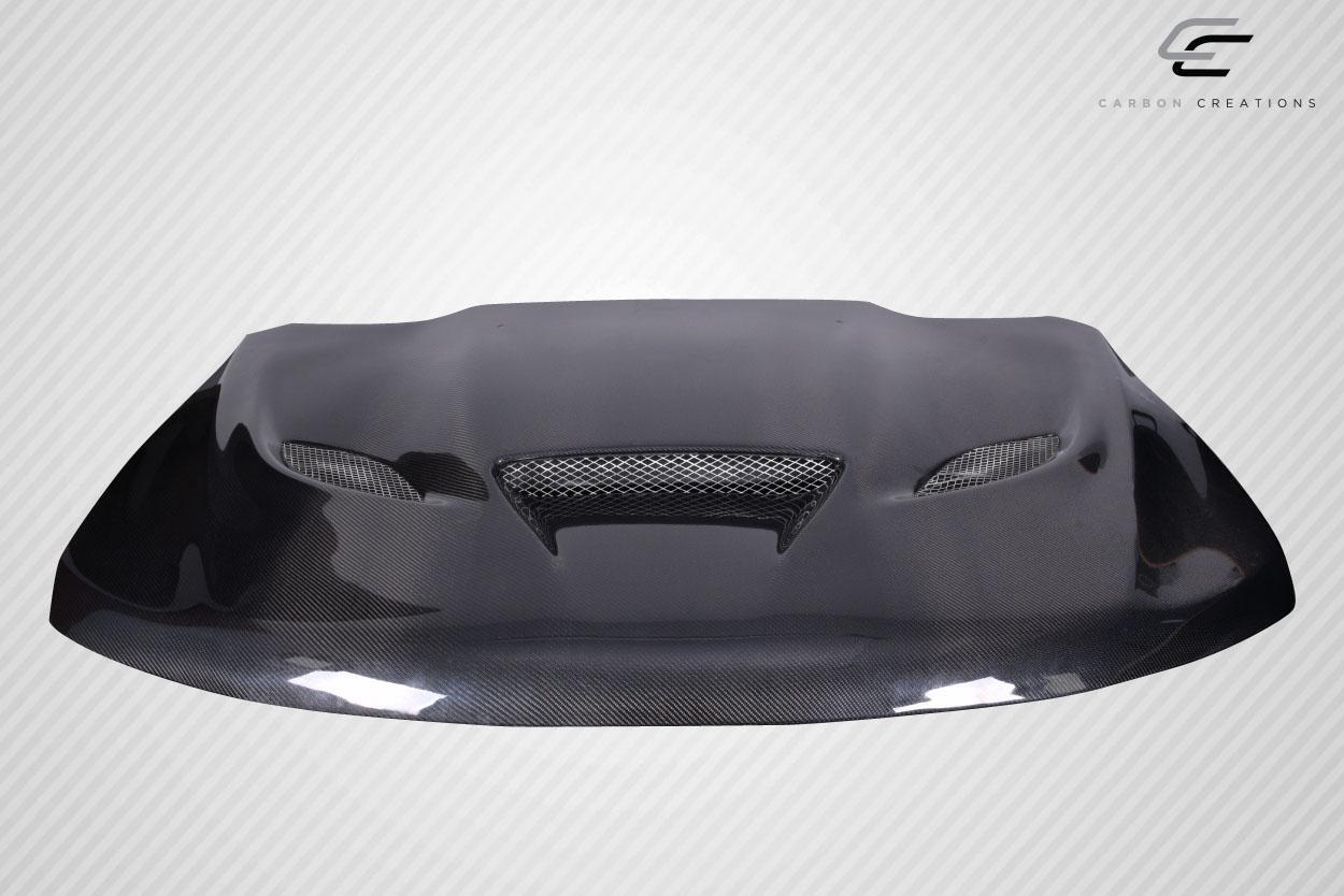 2011-2022 Jeep Grand Cherokee Carbon Creations Hellcat Look Carbon Fiber Hood - Image 2