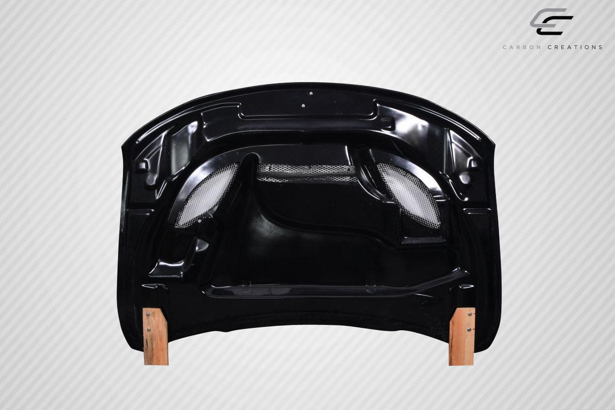 2011-2022 Jeep Grand Cherokee Carbon Creations Hellcat Look Carbon Fiber Hood - Image 7
