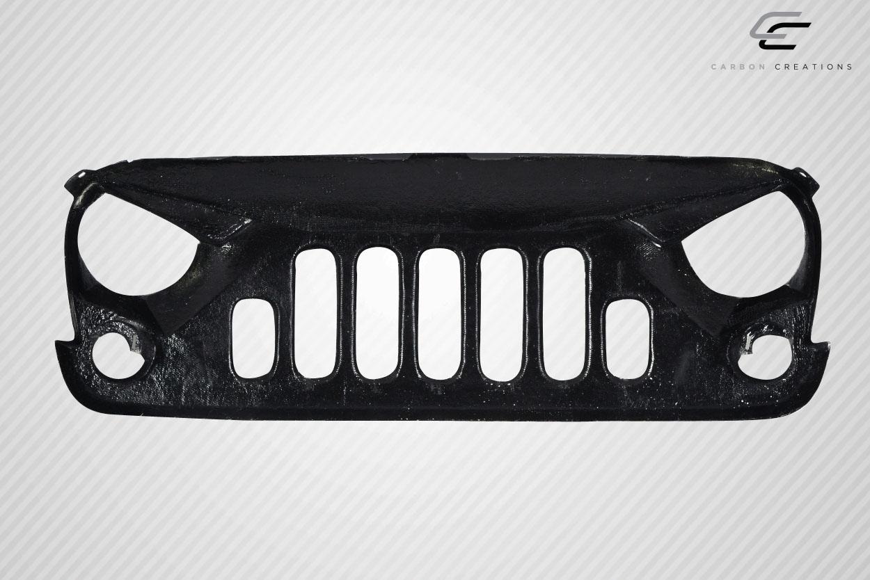 2007-2018 Jeep Wrangler Carbon Creations Predator Carbon Fiber Grille - Image 5