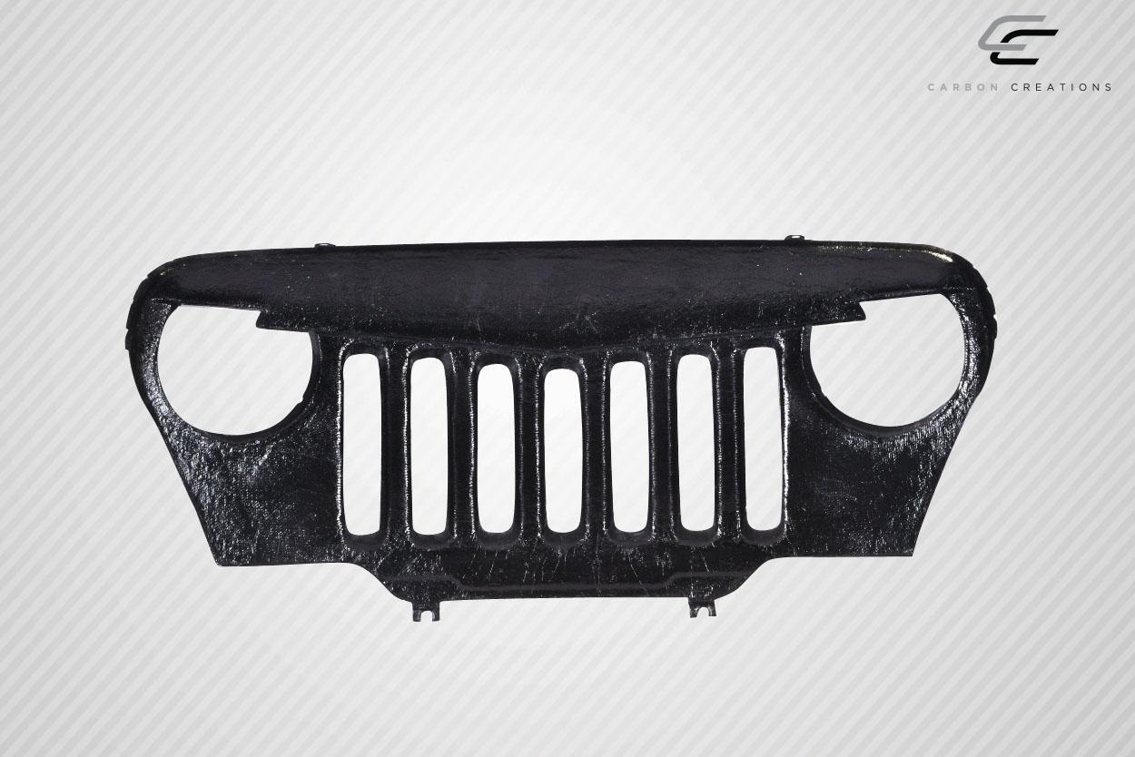 1997-2006 Jeep Wrangler Carbon Creations Predator Carbon Fiber Grille - Image 6