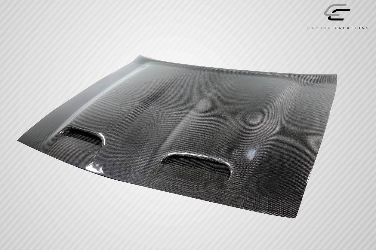 2008-2023 Dodge Challenger Carbon Creations Redeye Look Carbon Fiber Hood - Image 5