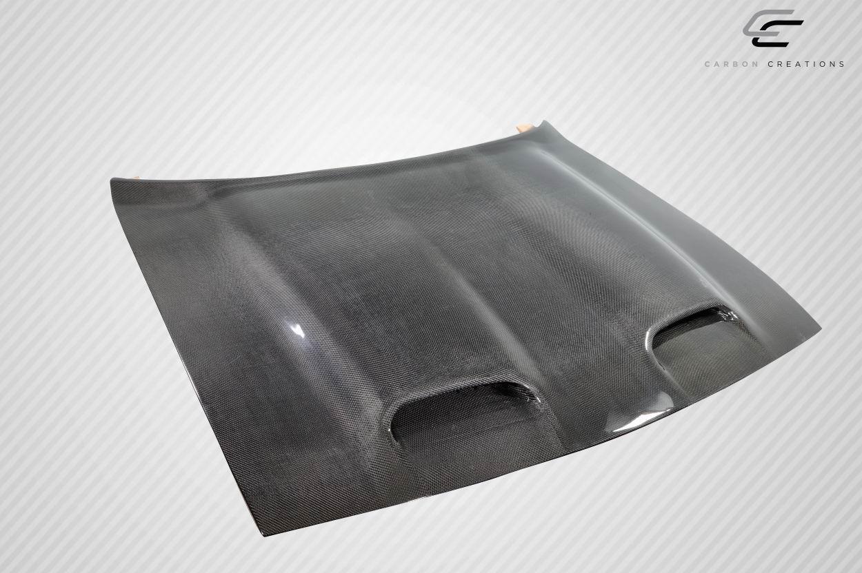 2008-2023 Dodge Challenger Carbon Creations Redeye Look Carbon Fiber Hood - Image 6