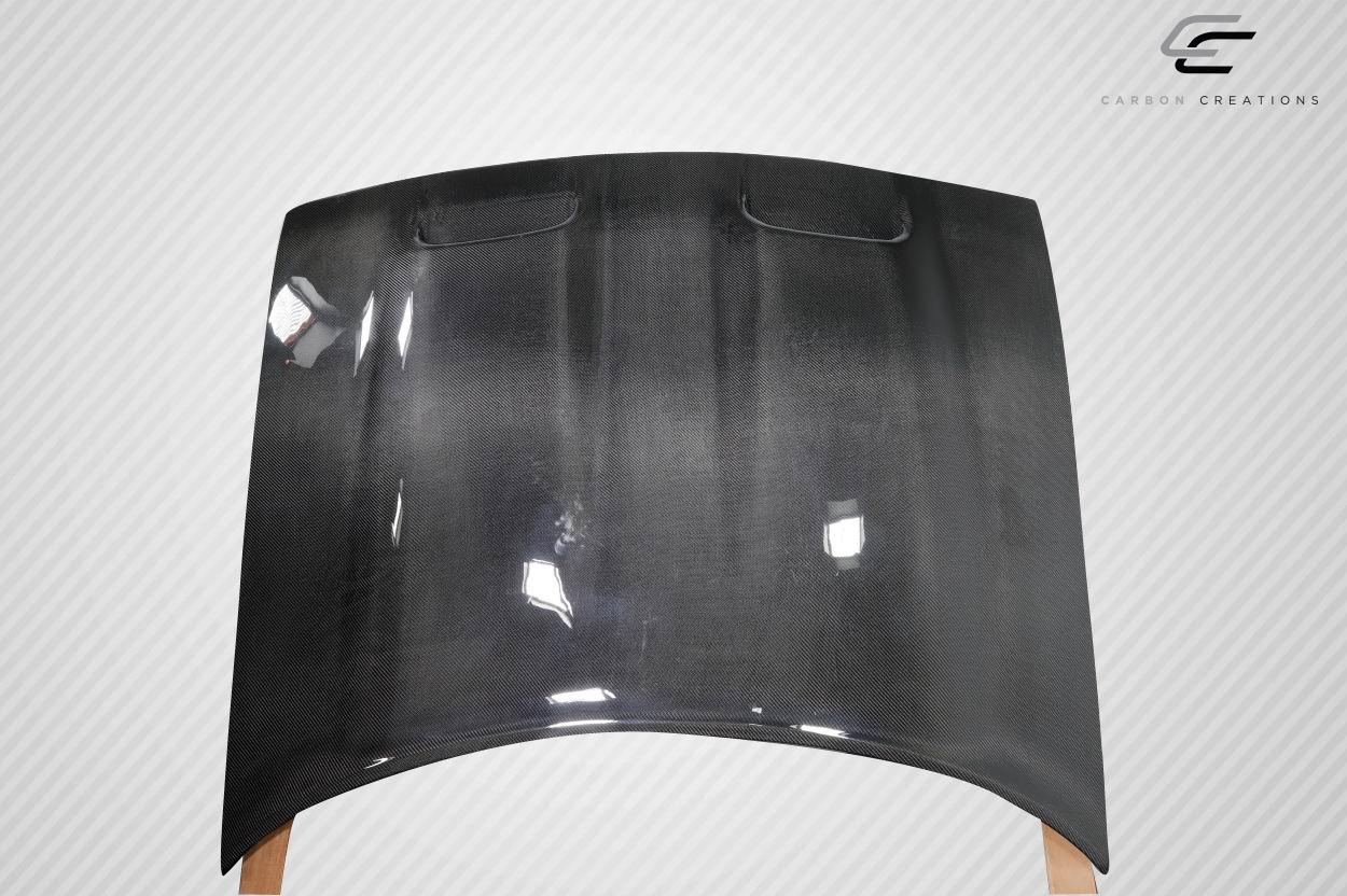 2008-2023 Dodge Challenger Carbon Creations Redeye Look Carbon Fiber Hood - Image 8