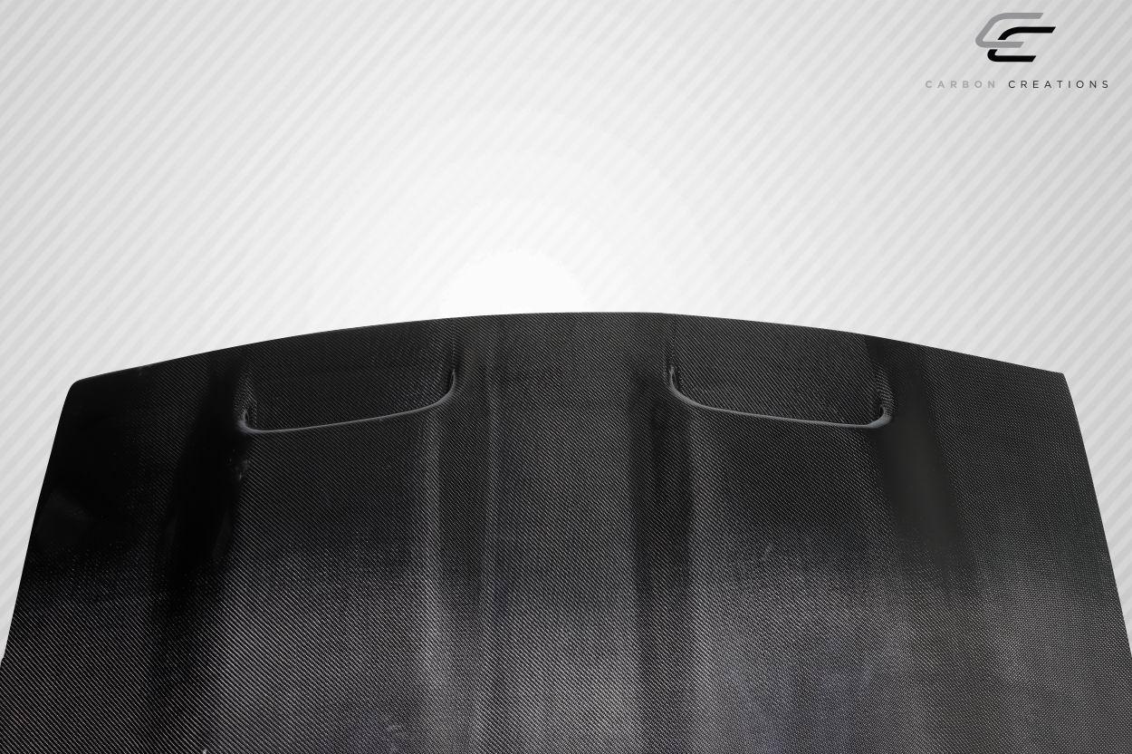 2008-2023 Dodge Challenger Carbon Creations Redeye Look Carbon Fiber Hood - Image 9