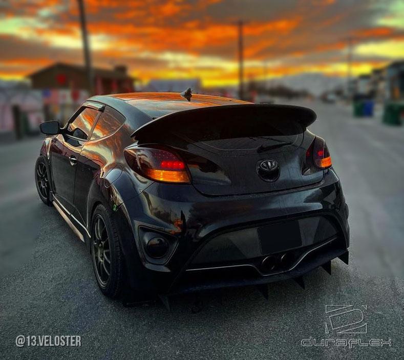 2012-2017 Hyundai Veloster Duraflex D1 Rear Wing - Image 3