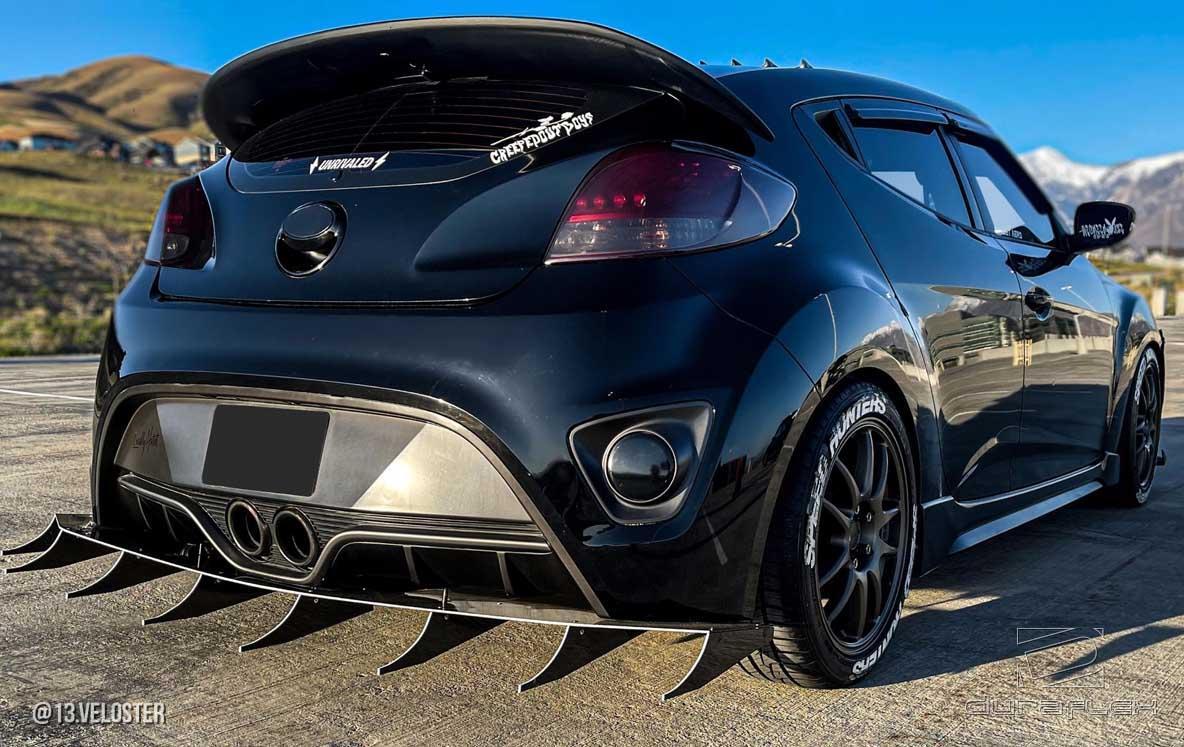 2012-2017 Hyundai Veloster Duraflex D1 Rear Wing - Image 4