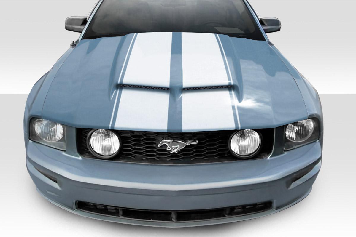 2005-2009 Ford Mustang Duraflex CVX Ram Air Hood - Image 1