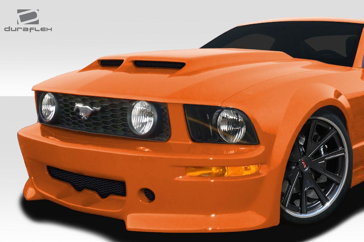 2005-2009 Ford Mustang Duraflex CVX Ram Air Hood - Image 2
