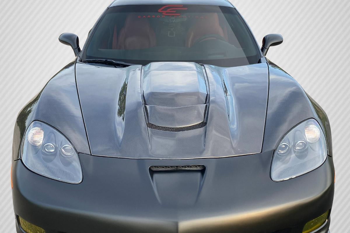 2005-2013 Chevrolet Corvette Carbon Creations ZR1 V2 Carbon Fiber Hood - Image 1
