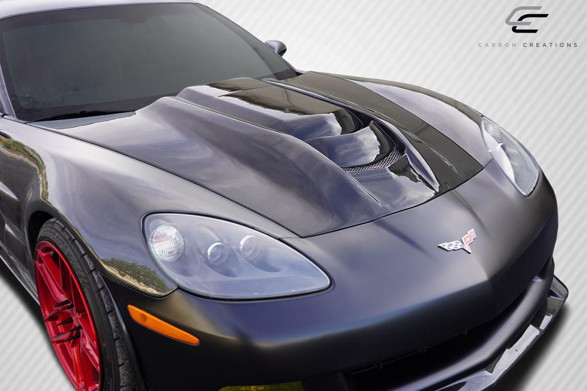 2005-2013 Chevrolet Corvette Carbon Creations ZR1 V2 Carbon Fiber Hood - Image 2