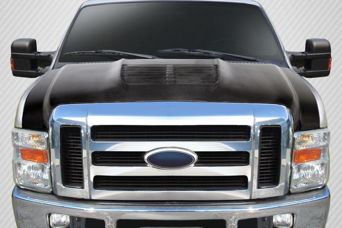 2008-2010 Ford Super Duty Carbon Creations GT500 V2 Carbon Fiber Hood - Image 1