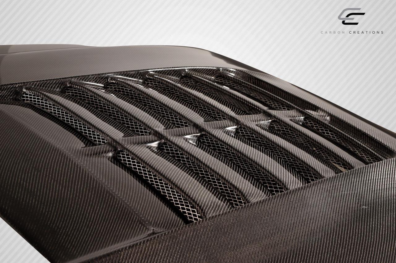 2011-2016 Ford Super Duty Carbon Creations GT500 V2 Carbon Fiber Hood - Image 6