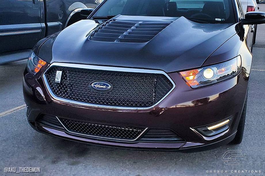 2013-2019 Ford Taurus Carbon Creations GT500 V2 Carbon Fiber Hood - Image 3