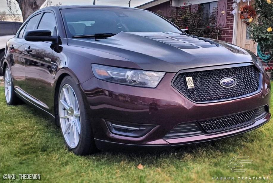 2013-2019 Ford Taurus Carbon Creations GT500 V2 Carbon Fiber Hood - Image 4