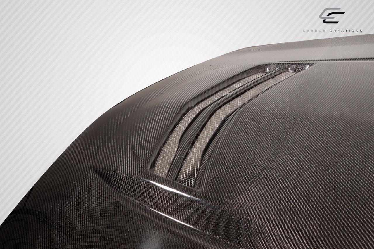 2012-2019 Cadillac ATS Carbon Creations V Look Carbon Fiber Hood - Image 6