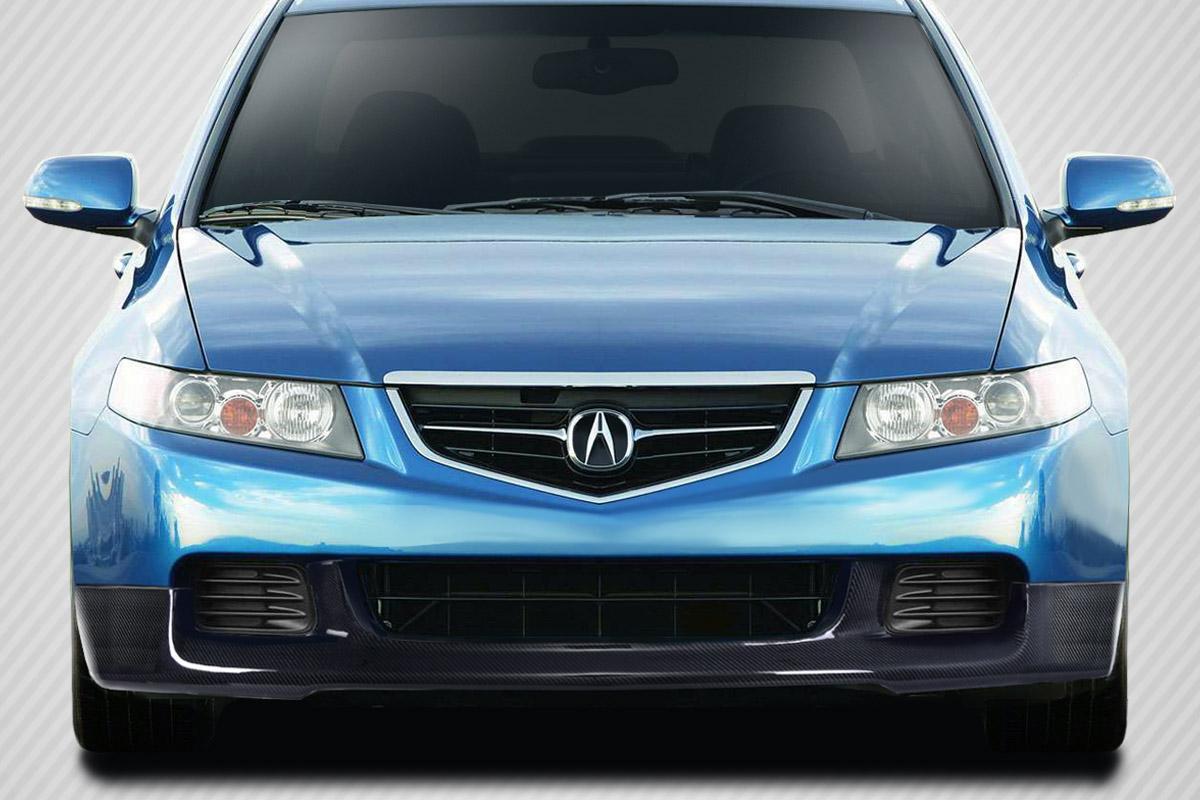 2004-2005 Acura TSX Carbon Creations J-Spec Carbon Fiber Front Lip - Image 1