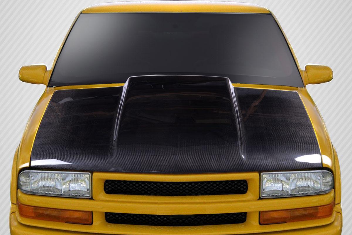 1994-2004 Chevrolet S-10 Carbon Creations Cowl Carbon Fiber Hood - Image 1