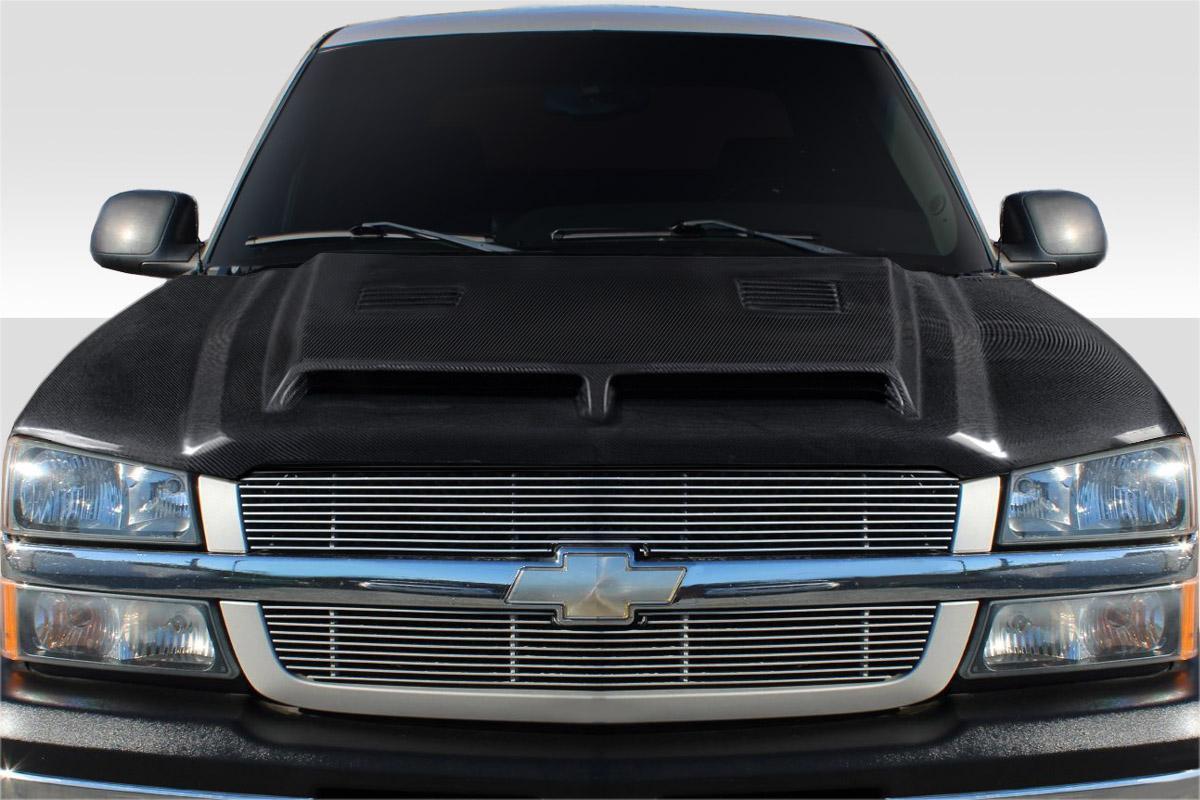 2002-2006 Chevrolet Avalanche Carbon Creations GT500 Carbon Fiber Hood - Image 1