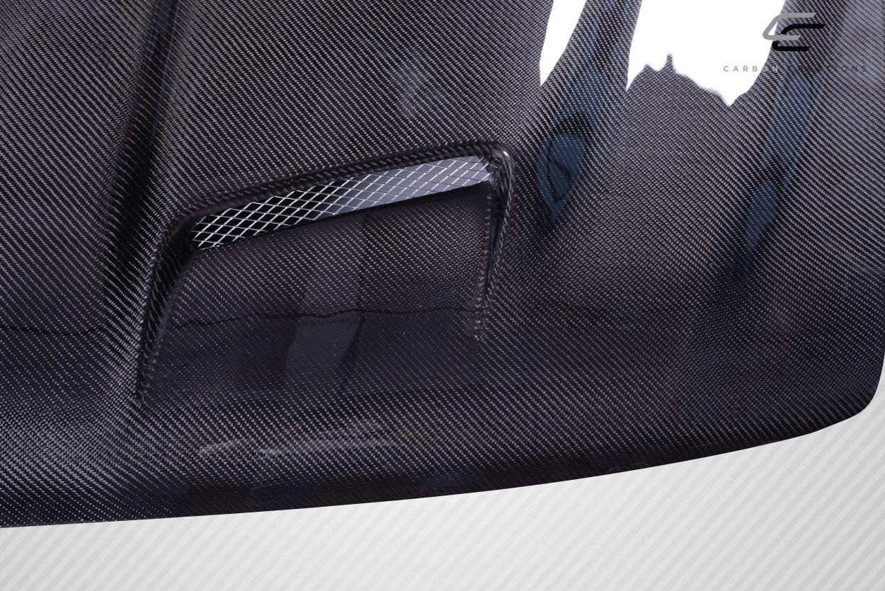 1999-2002 Chevrolet Silverado Carbon Creations Dual Ram Air Carbon Fiber Hood - Image 7