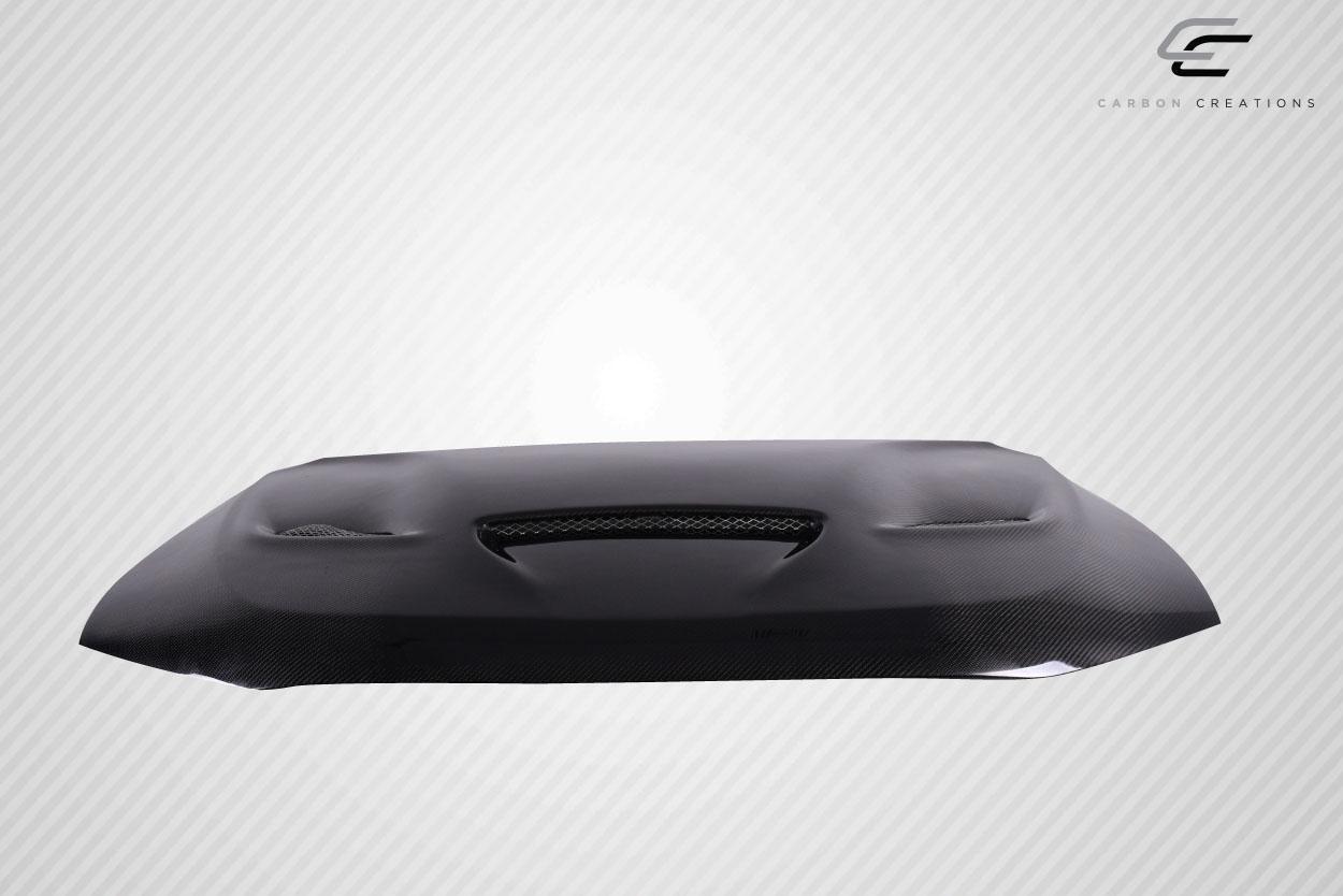 2011-2023 Dodge Durango Carbon Creations SRT Hellcat Look Carbon Fiber Hood - Image 3