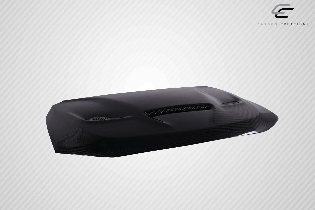2011-2023 Dodge Durango Carbon Creations SRT Hellcat Look Carbon Fiber Hood - Image 5