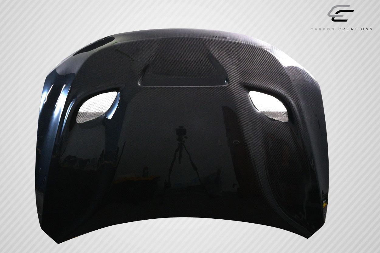 2011-2023 Dodge Durango Carbon Creations SRT Hellcat Look Carbon Fiber Hood - Image 7