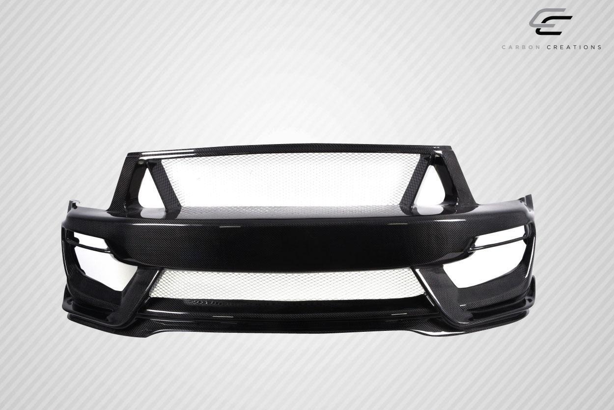 2005-2009 Ford Mustang Carbon Creations GT350 Look Carbon Fiber Front Bumper - Image 2