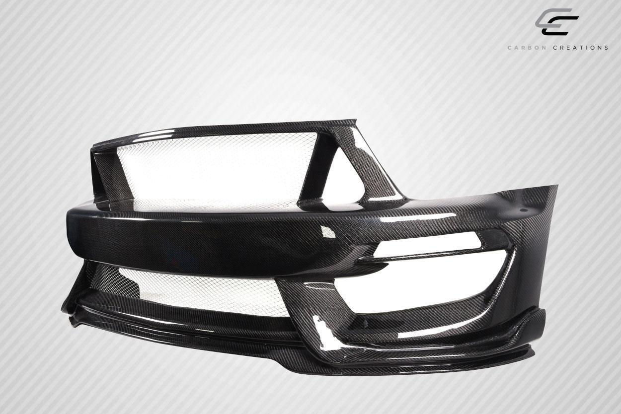 2005-2009 Ford Mustang Carbon Creations GT350 Look Carbon Fiber Front Bumper - Image 3