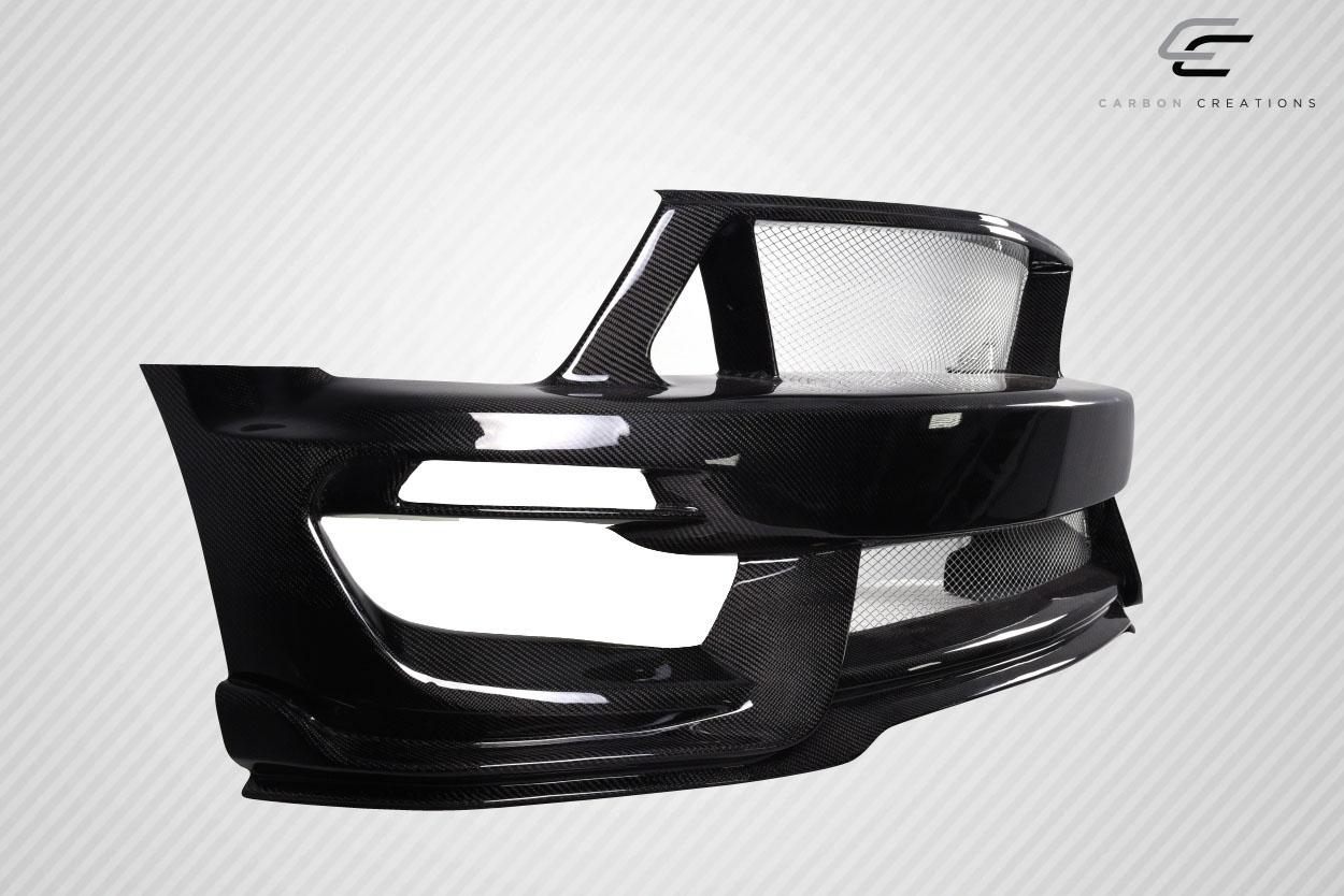2005-2009 Ford Mustang Carbon Creations GT350 Look Carbon Fiber Front Bumper - Image 4