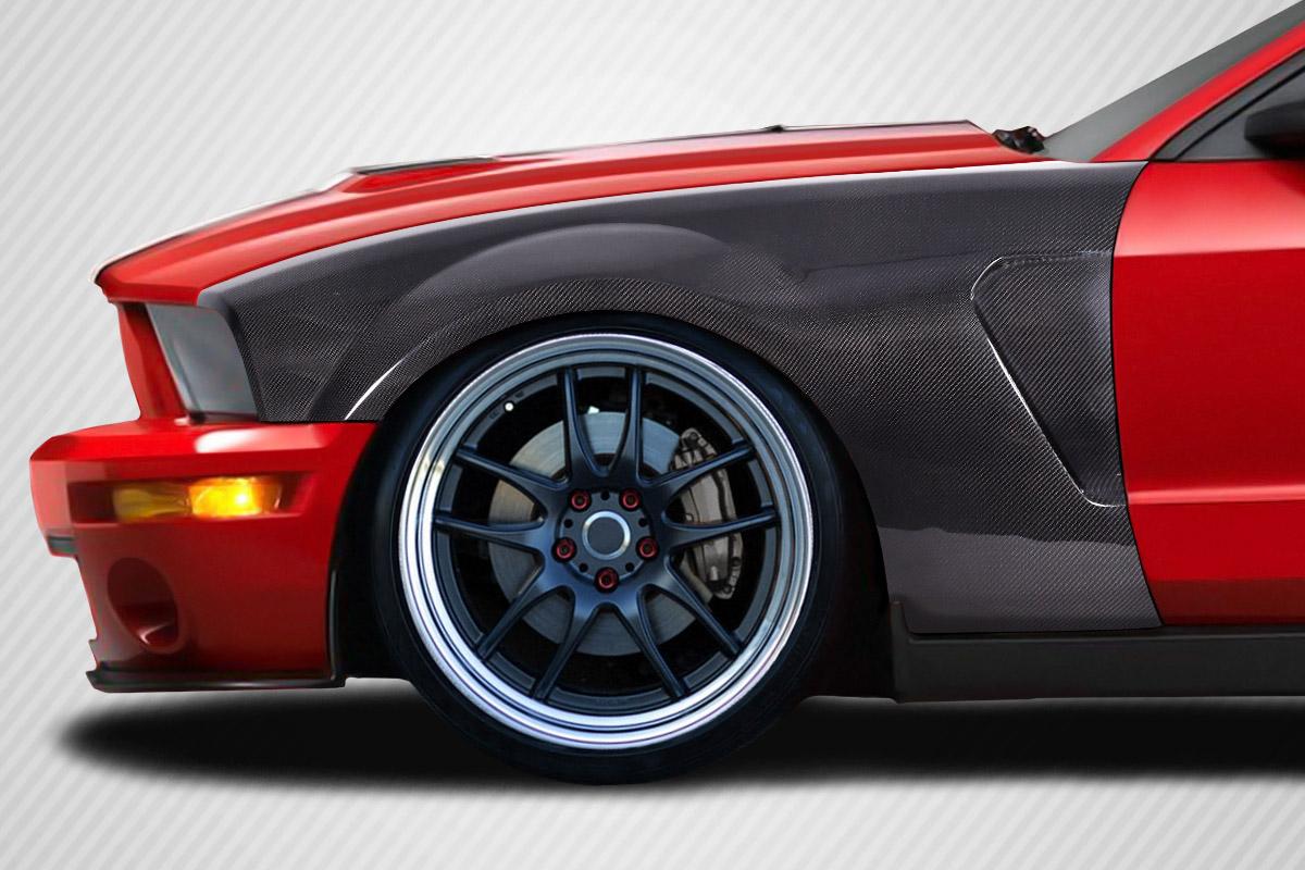 2005-2009 Ford Mustang Carbon Creations GT350 V2 Look Carbon Fiber Fender - Image 1
