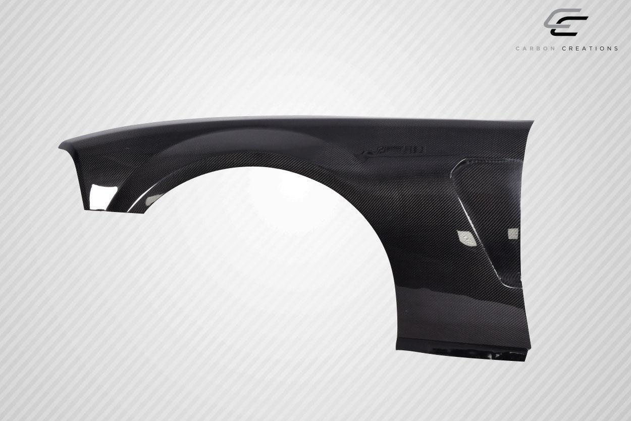 2005-2009 Ford Mustang Carbon Creations GT350 V2 Look Carbon Fiber Fender - Image 3