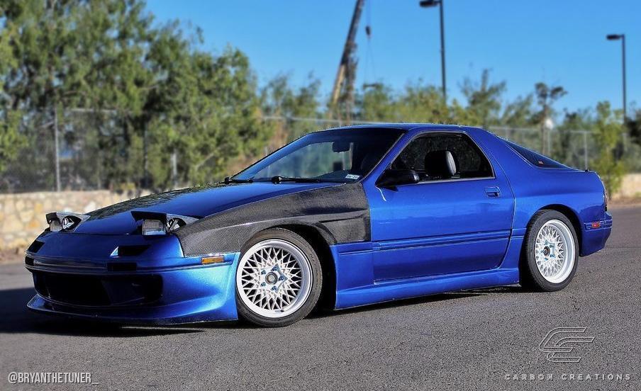 1986-1991 Mazda RX7 Carbon Creations M-1 Carbon Fiber Fender - Image 2