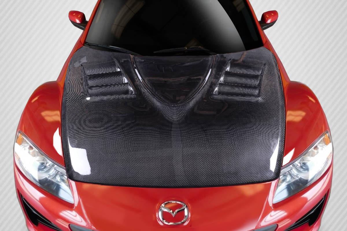 2004-2008 Mazda RX8 Carbon Creations Vader Carbon Fiber Hood - Image 1