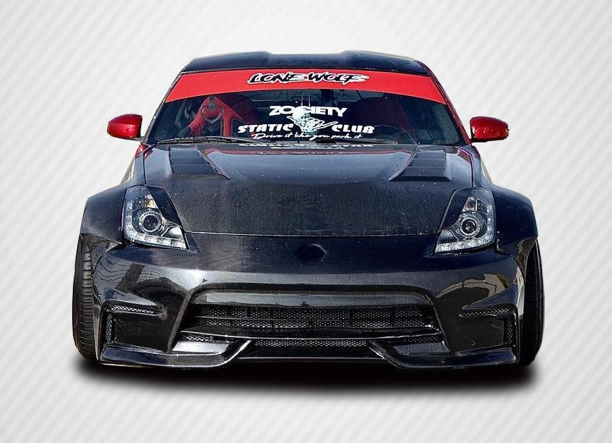 2003-2008 Nissan 350Z Carbon Creations N4 Carbon Fiber Front Bumper - Image 1