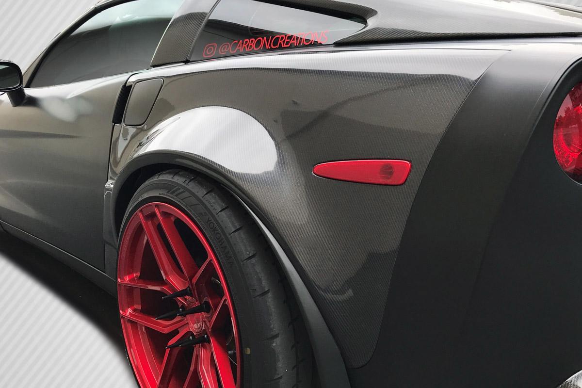 2005-2013 Chevrolet Corvette Carbon Creations ZR2 Carbon Fiber Fender - Image 2