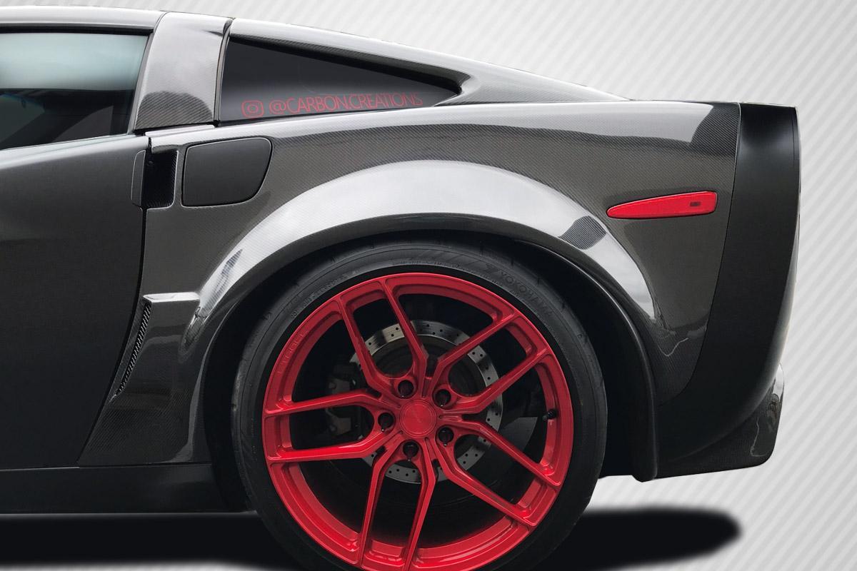 2005-2013 Chevrolet Corvette Carbon Creations ZR2 Carbon Fiber Fender - Image 3
