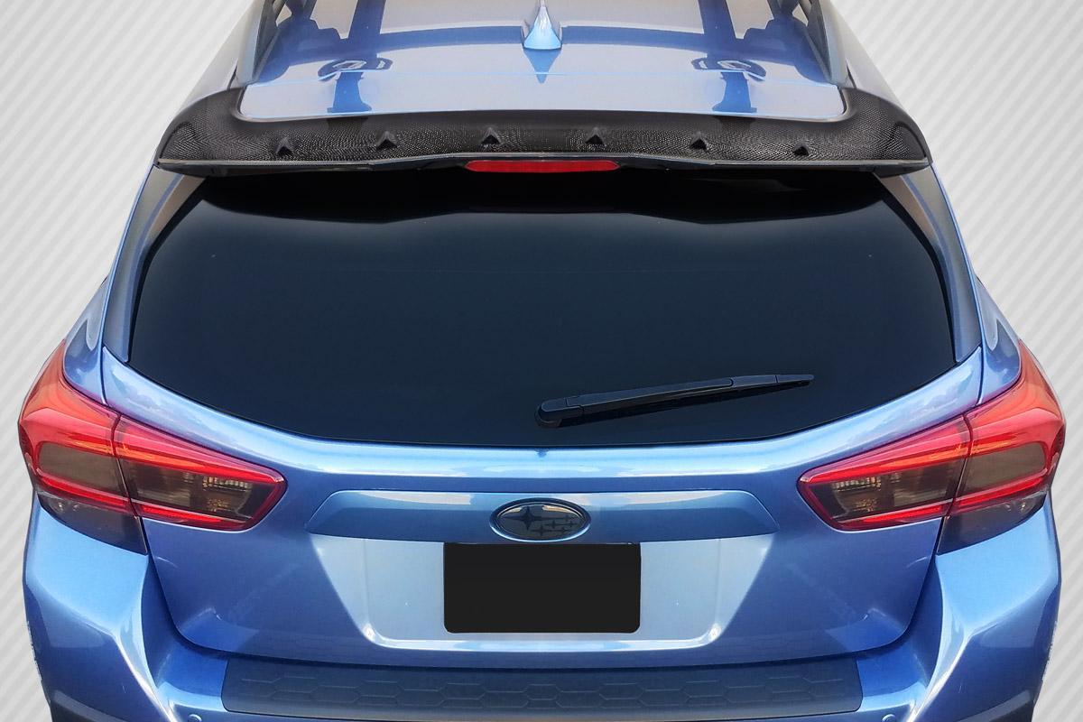 2018-2023 Subaru Crosstrek Carbon Creations STI Look Carbon Fiber Rear Wing - Image 1