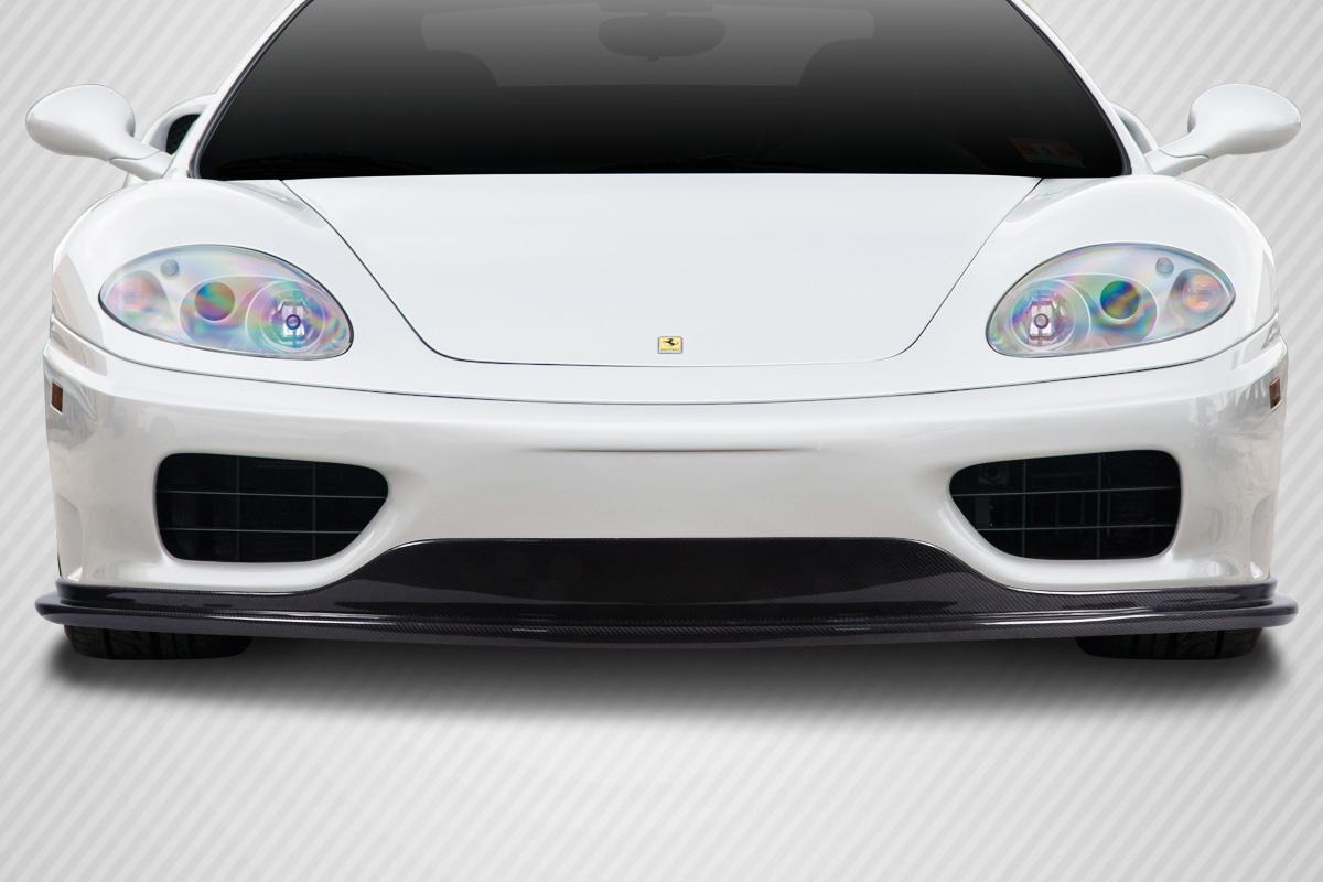 1999-2004 Ferrari 360 Modena Carbon Creations Eros Version 2 Carbon Fiber Front Lip - Image 1