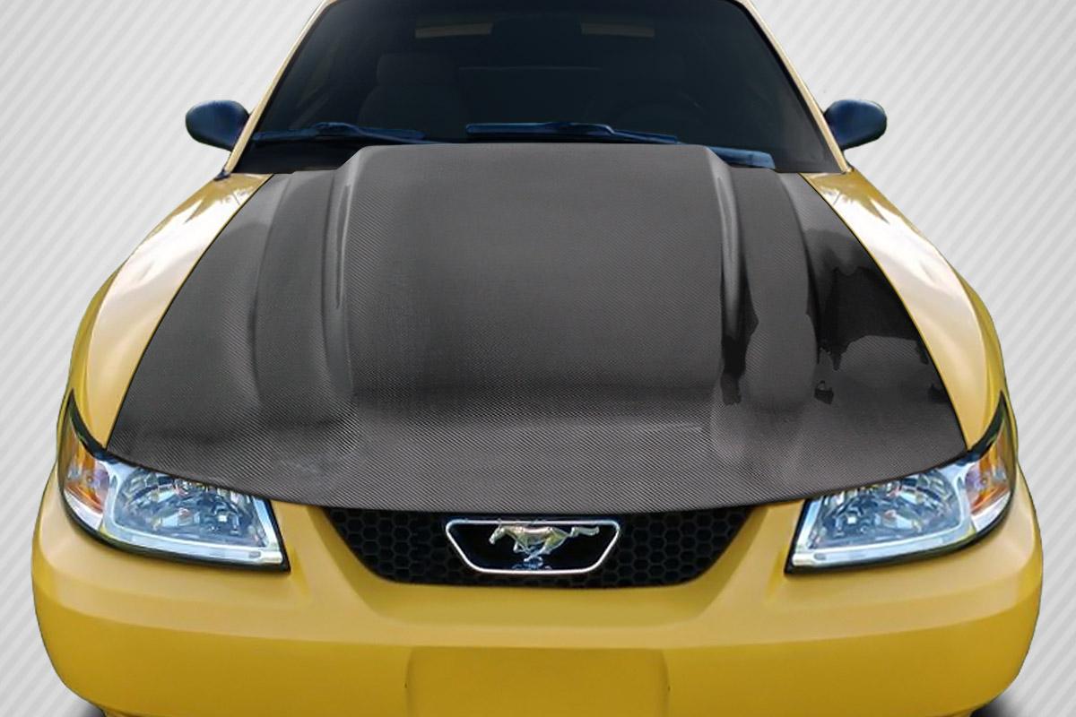 1999-2004 Ford Mustang Carbon Creations Cowl Carbon Fiber Hood - Image 1