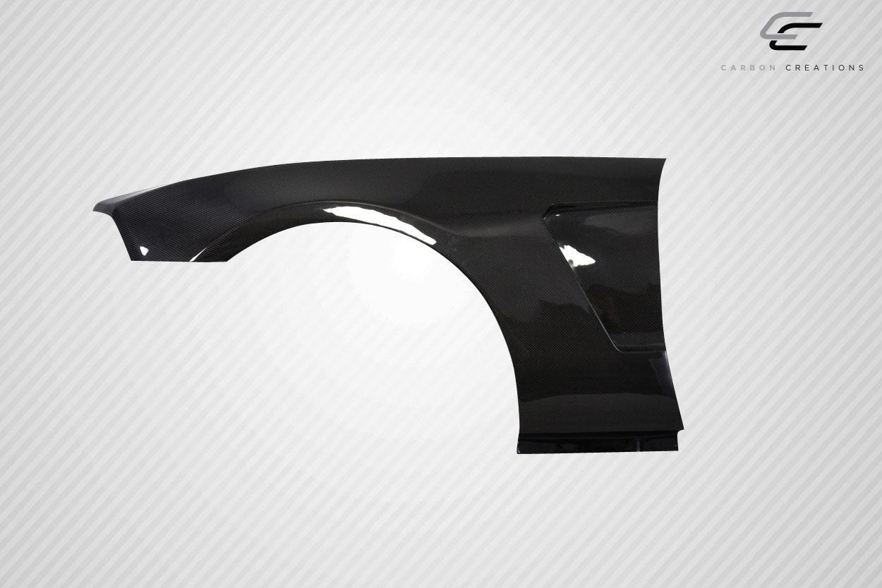2010-2014 Ford Mustang Carbon Creations GT350 V2 Look Carbon Fiber Fender - Image 5