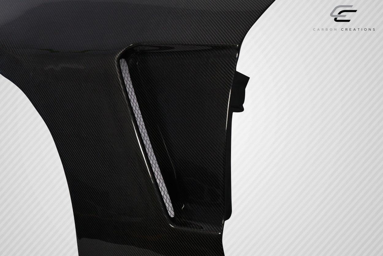 2010-2014 Ford Mustang Carbon Creations GT350 V2 Look Carbon Fiber Fender - Image 7
