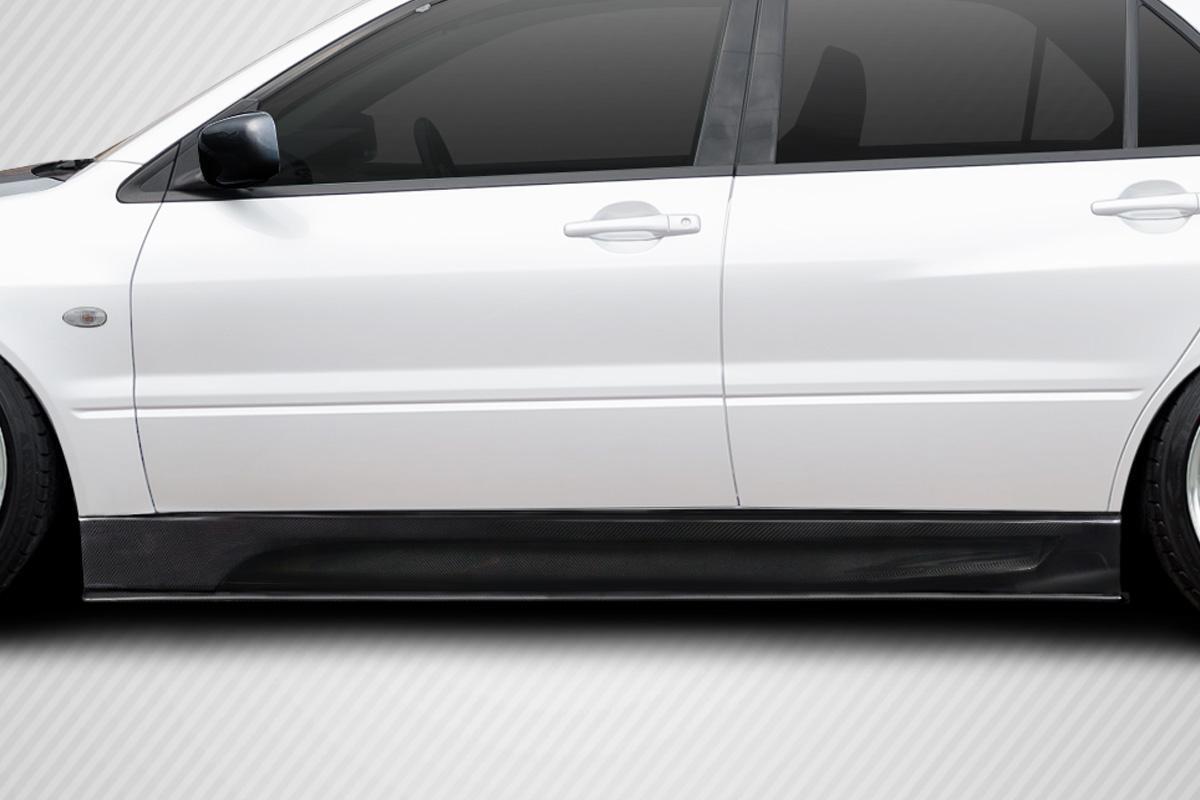 2003-2006 Mitsubishi Lancer Carbon Creations VRS Carbon Fiber Side Skirts - Image 1
