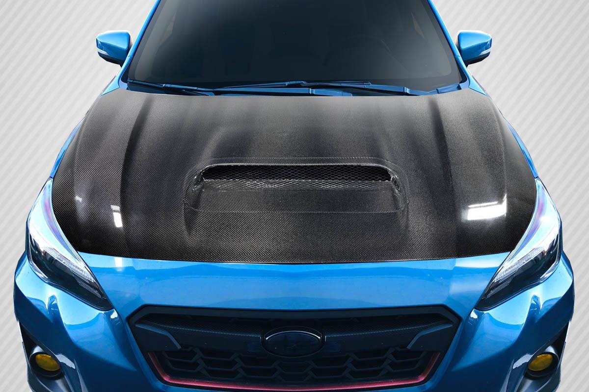 2018-2023 Subaru Crosstrek Carbon Creations STI Look Carbon Fiber Hood - Image 1