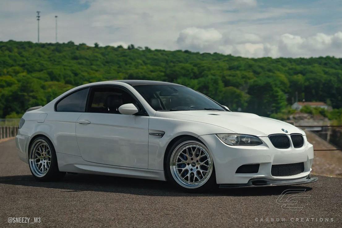 2008-2013 BMW M3 Carbon Creations GT4 Look Carbon Fiber Front Lip - Image 4