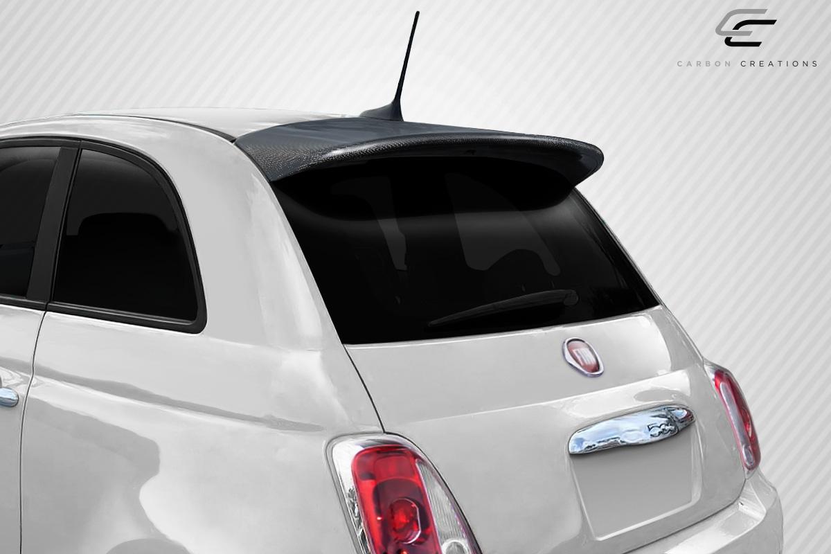 2012-2019 Fiat 500 Carbon Creations Bart Look Carbon Fiber Rear Wing - Image 2
