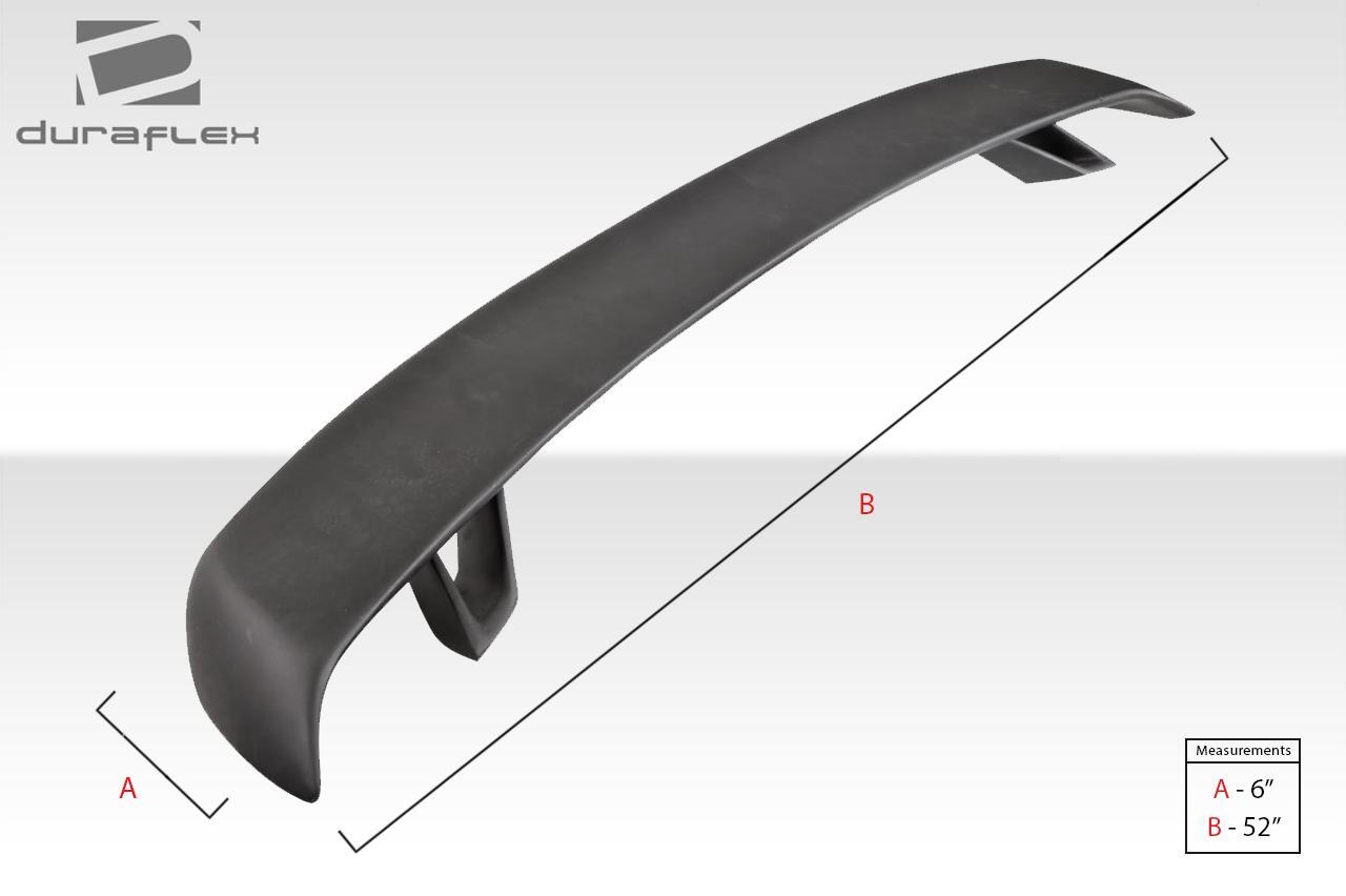 Universal Duraflex Tri Force Rear Wing Spoiler - 1 Piece - Image 2