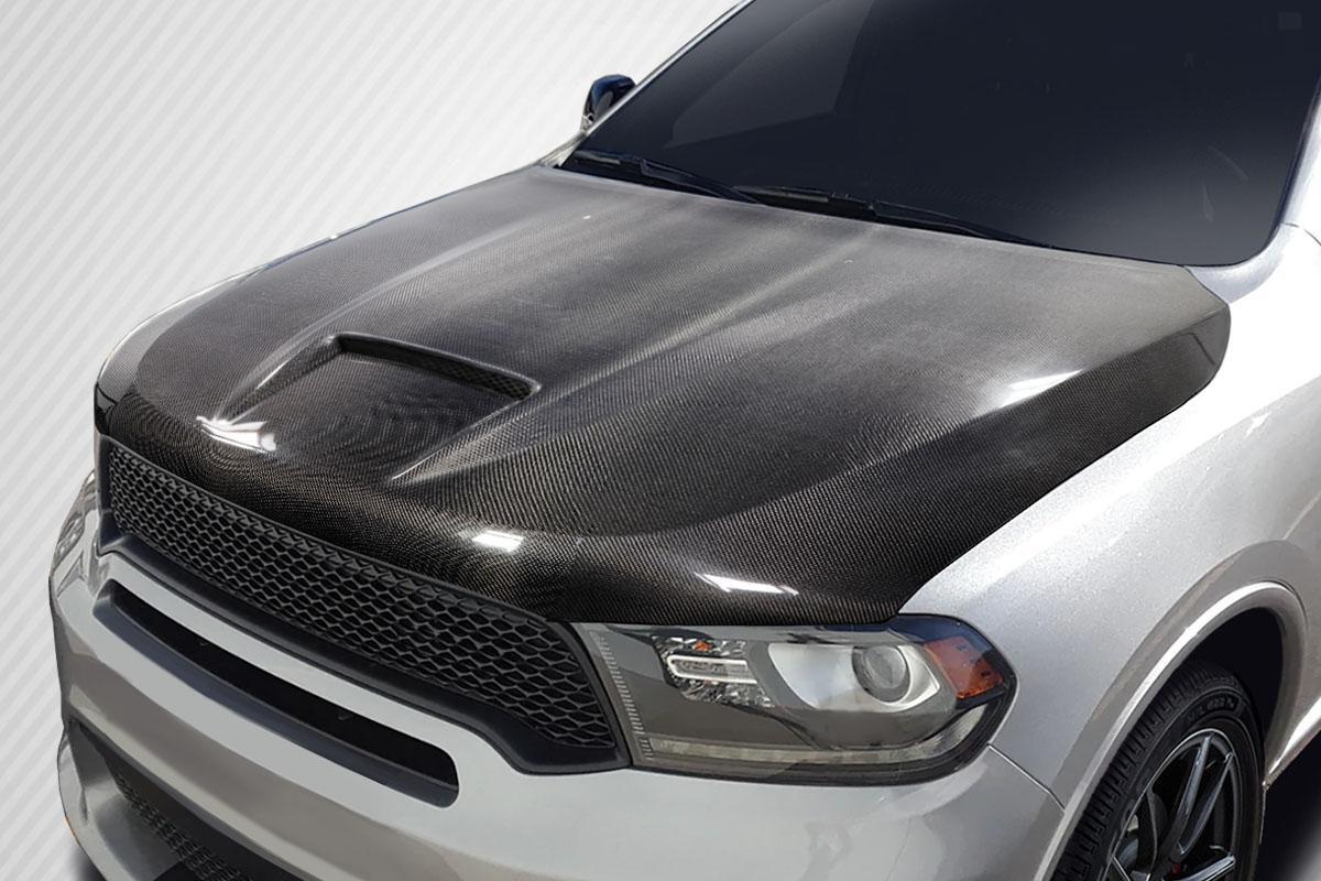 2011-2023 Dodge Durango Carbon Creations SRT Look Carbon Fiber Hood - Image 2