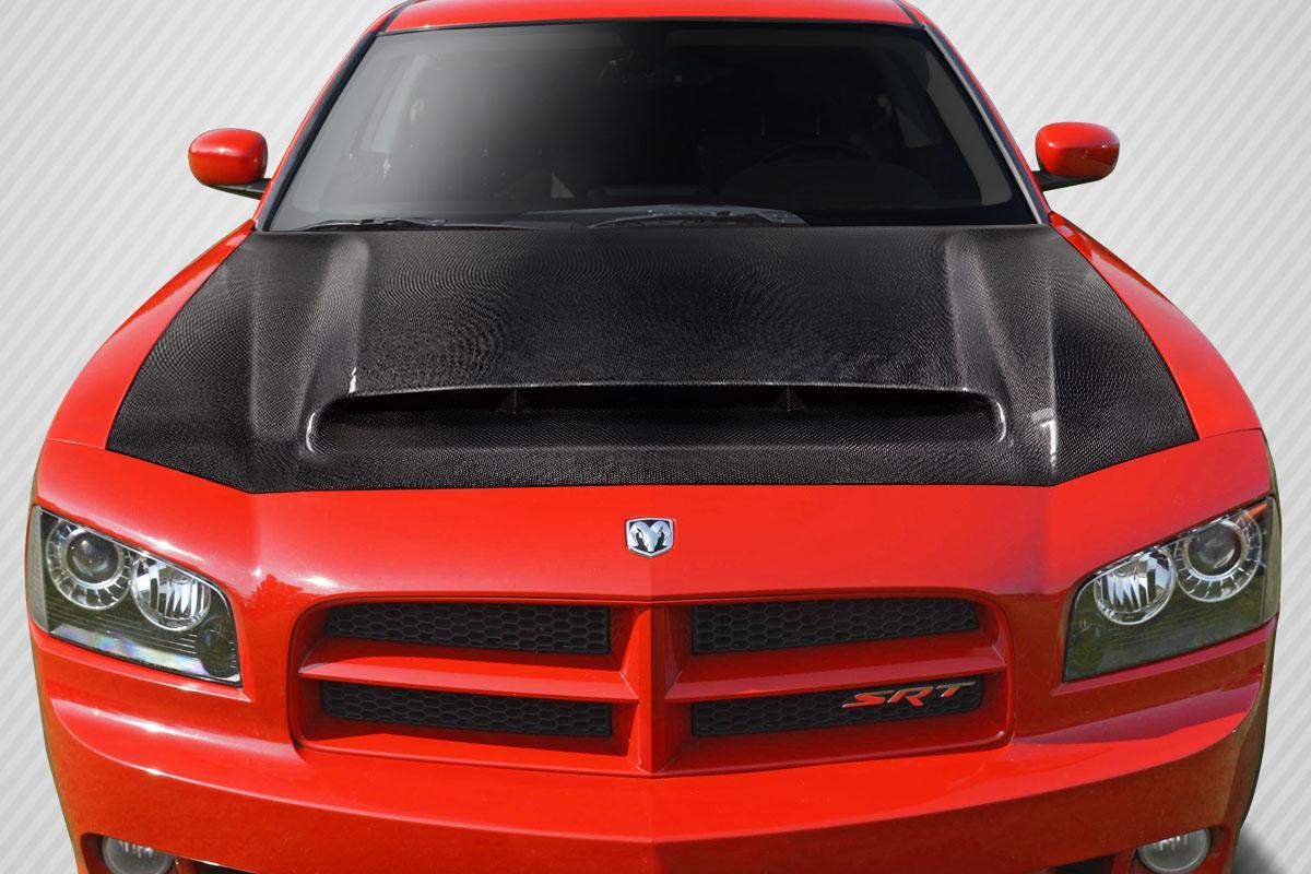 2006-2010 Dodge Charger Carbon Creations Demon Look Carbon Fiber Hood - Image 1