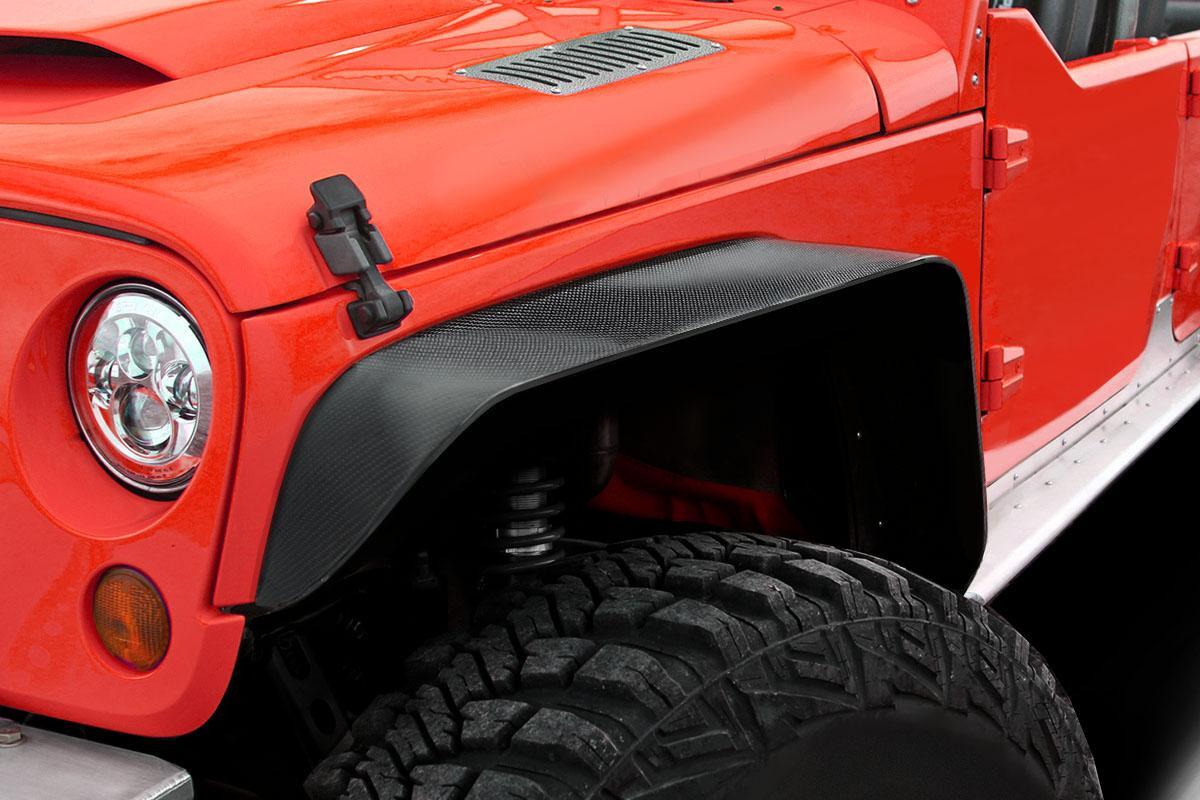 2007-2018 Jeep Wrangler Carbon Creations Rugged Carbon Fiber Fender - Image 1