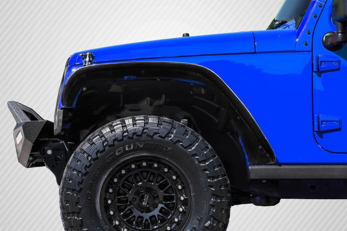 2007-2018 Jeep Wrangler Carbon Creations Rugged Carbon Fiber Fender - Image 2